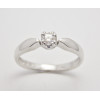 Prsteň s diamantom 0,18 ct z bieleho zlata Lea