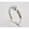 Prsteň s diamantom 0,18 ct z bieleho zlata Lea