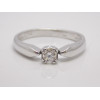 Prsteň s diamantom 0,18 ct z bieleho zlata Lea