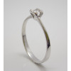 Prsteň s diamantom 0,13 ct z bieleho zlata Open Heart