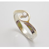 Prsteň s diamantom 0,13 ct  Small Heart WY