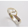 Prsteň s diamantom 0,13 ct  Small Heart WY
