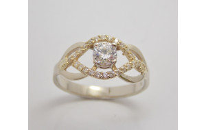 Prsteň s diamantom GIA 0,34 ct Sunset 