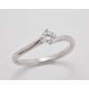 Prsteň s diamantom 0,23 ct  z bieleho zlata Vienna