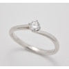 Prsteň s diamantom 0,23 ct  z bieleho zlata Vienna