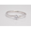Prsteň s diamantom 0,23 ct  z bieleho zlata Vienna