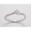 Prsteň s diamantom 0,23 ct  z bieleho zlata Vienna