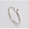 Prsteň s diamantom z bieleho zlata 0,135 ct Spring