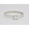 Prsteň s diamantom z bieleho zlata 0,135 ct Spring