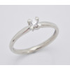 Prsteň s diamantom z bieleho zlata 0,135 ct Spring