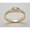 Prsteň s diamantom 0,17 ct zo žltého zlata Glow diamond