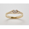 Prsteň s diamantom 0,17 ct zo žltého zlata Glow diamond