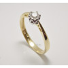 Prsteň s diamantom 0,27 ct zo žltého zlata Venezia 
