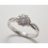Prsteň s diamantom GIA 0,30 ct z bieleho zlata Magic Flower