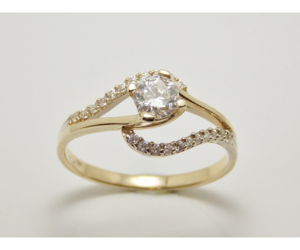Prsteň s diamantom GIA 0,40 ct Contessa