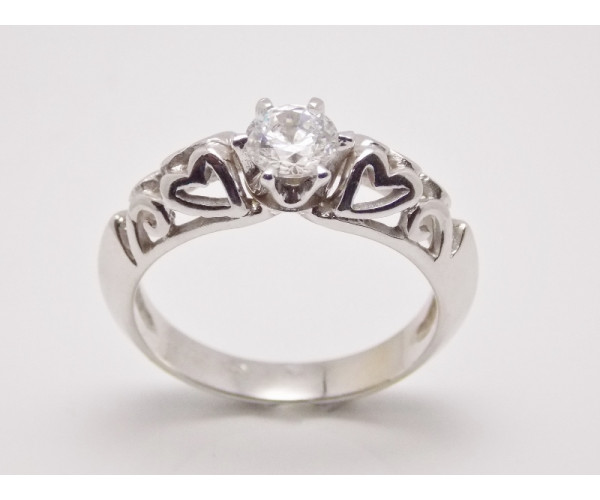 Prsteň s diamantom GIA 0,44 ct Touch Of Hearts