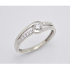 Prsteň s diamantom 0,12 ct z bieleho zlata Embrace