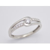 Prsteň s diamantom 0,12 ct z bieleho zlata Embrace