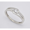 Prsteň s diamantom 0,12 ct z bieleho zlata Embrace