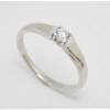 Prsteň s diamantom 0,145 ct z bieleho zlata River