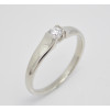 Prsteň s diamantom 0,145 ct z bieleho zlata River