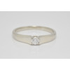 Prsteň s diamantom 0,145 ct z bieleho zlata River