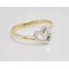 Prsteň s diamantom 0,085 ct White Heart