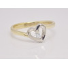 Prsteň s diamantom 0,085 ct White Heart