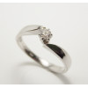 Prsteň s diamantom 0,17 ct z bieleho zlata Andromeda 