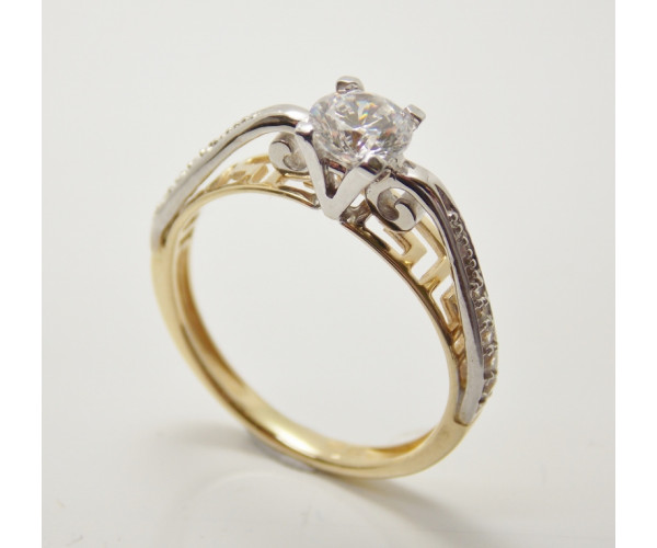 Prsteň s diamantom GIA 0,50 ct Antiqua
