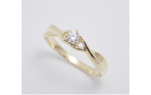 Prsteň s diamantom 0,185 ct Paradise