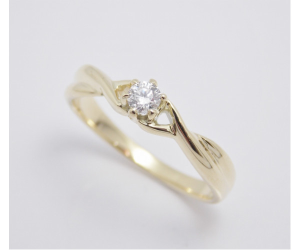 Prsteň s diamantom 0,185 ct Paradise
