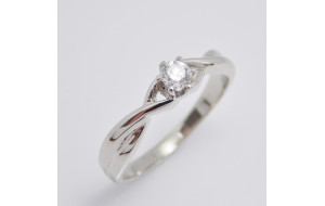 Prsteň s diamantom 0,185 ct Paradise