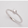 Prsteň s diamantom 0,10 ct  z bieleho zlata Sydney