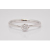 Prsteň s diamantom 0,10 ct  z bieleho zlata Sydney