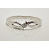 Prsteň s diamantom 0,085 ct z bieleho zlata 0,085 ct Willow
