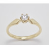 Prsteň s diamantom 0,185 ct  zo žltého zlata Montana