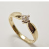 Prsteň s diamantom 0,18ct zo žltého zlata Echo 