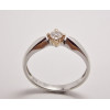Prsteň s diamantom 0,18 ct z bieleho zlata Lea