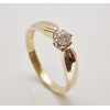Prsteň s diamantom 0,23 ct zo žltého zlata Echo 