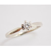 Prsteň s diamantom 0,14 ct  z bieleho zlata Bolero