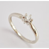 Prsteň s diamantom 0,14 ct  z bieleho zlata Bolero