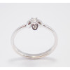 Prsteň s diamantom 0,125 ct z bieleho zlata Flower Shape