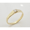 Prsteň s diamantom 0,14 ct zo žltého zlata River