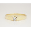 Prsteň s diamantom 0,14 ct zo žltého zlata River