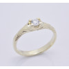 Prsteň s diamantom 0,18 ct zo žltého zlata Glow diamond II.