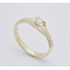Prsteň s diamantom 0,18 ct zo žltého zlata Glow diamond II.