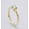 Prsteň s diamantom 0,18 ct zo žltého zlata Glow diamond II.