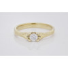 Prsteň s diamantom 0,18 ct zo žltého zlata Glow diamond II.