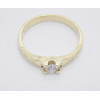 Prsteň s diamantom 0,18 ct zo žltého zlata Glow diamond II.